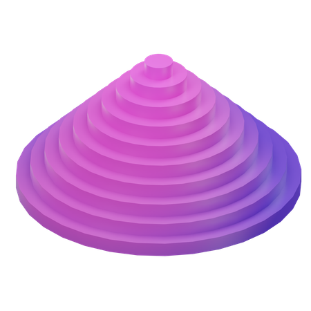 Pyramide cylindrique  3D Icon