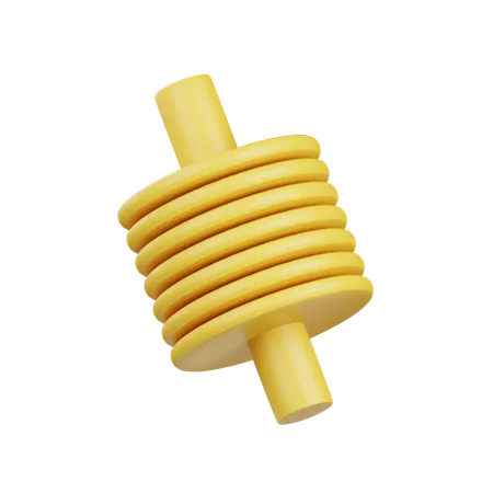 Cylindrical Bellows  3D Icon