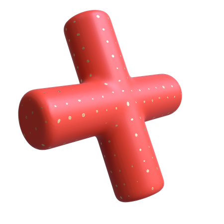Cylindrical Cross  3D Icon