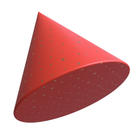 Cylindrical Pyramid 3D Illustration