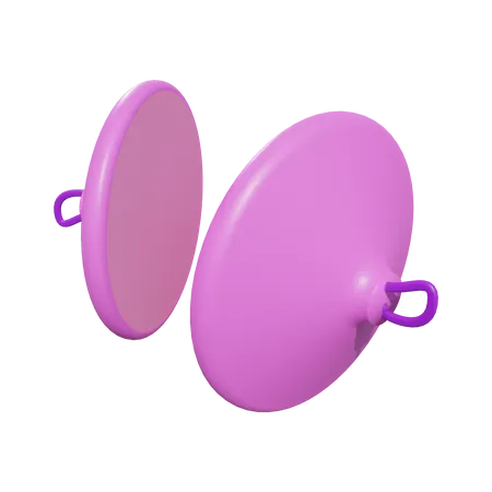Cymbals 3D Illustration