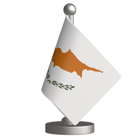 Cyprus Desk Flag  3D Icon