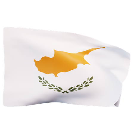 Cyprus Flag  3D Icon