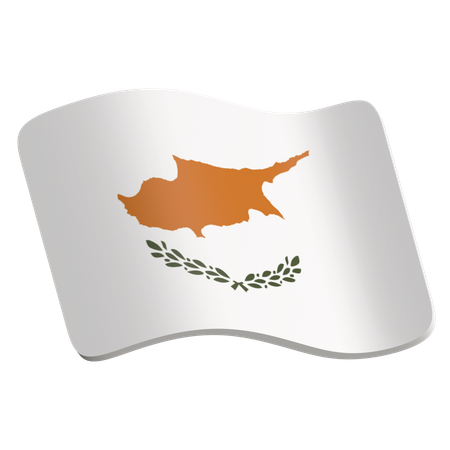 Cyprus Flag  3D Icon