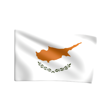 Cyprus Flag  3D Icon