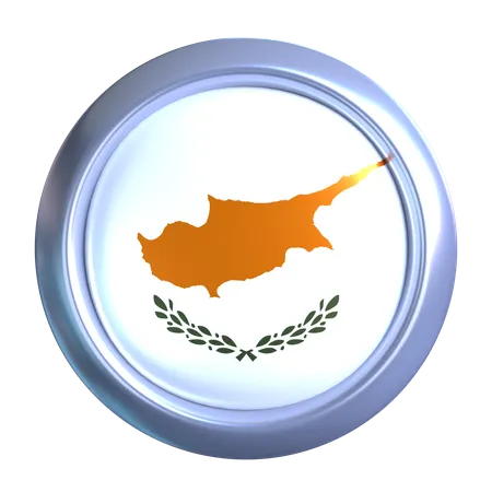 Cyprus Flag Emblem  3D Icon