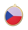 Czech Flag Medal Badge