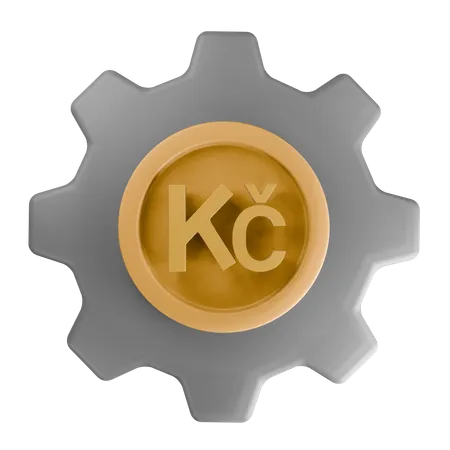 Czech koruna  3D Icon