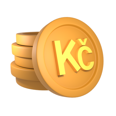 Czech koruna  3D Icon