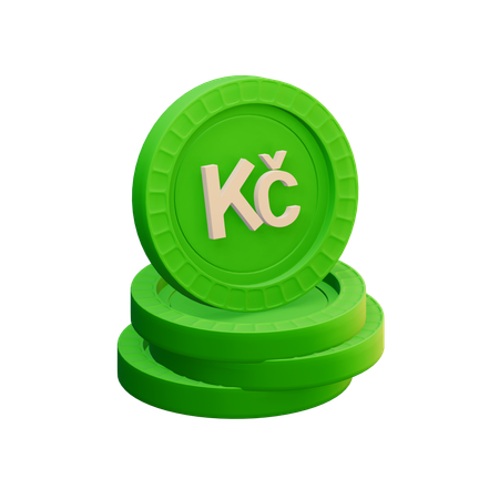 Czech koruna  3D Icon