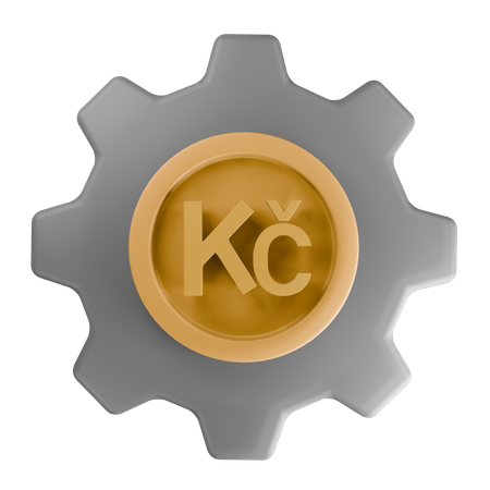 Czech koruna  3D Icon