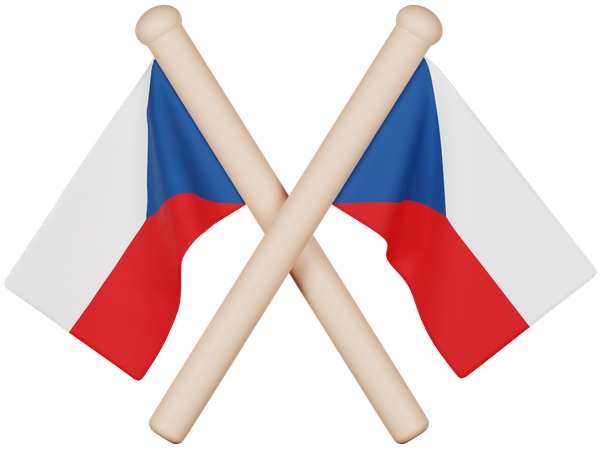 Czech Republic Flag  3D Icon