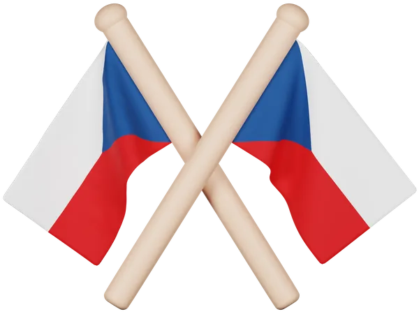 Czech Republic Flag  3D Icon