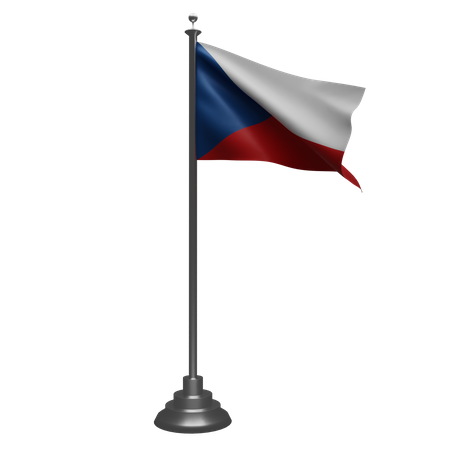 Czech Republic Flag  3D Icon