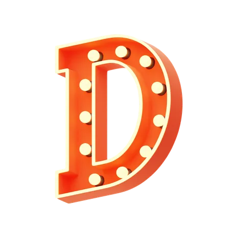 D  3D Icon