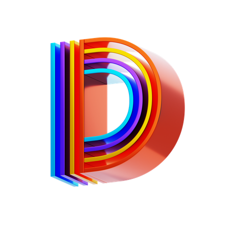 D  3D Icon