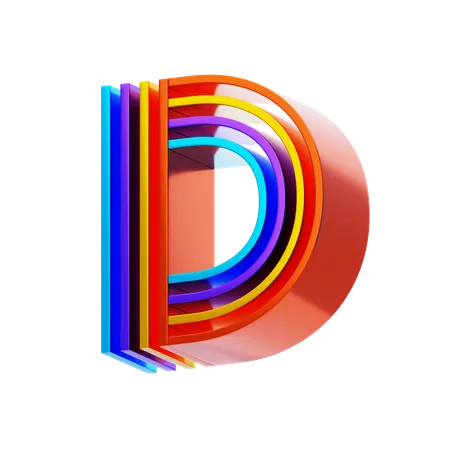 D  3D Icon