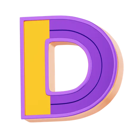 D  3D Icon