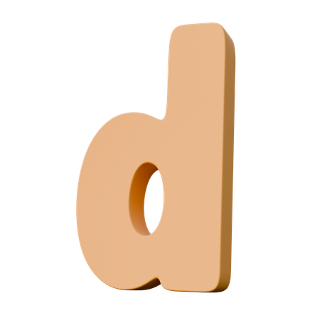 D  3D Icon