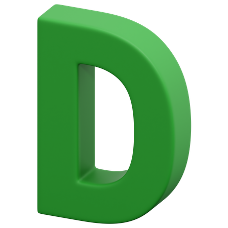 D  3D Icon