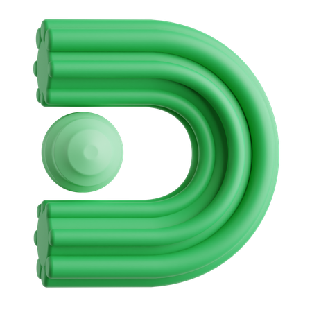 D  3D Icon