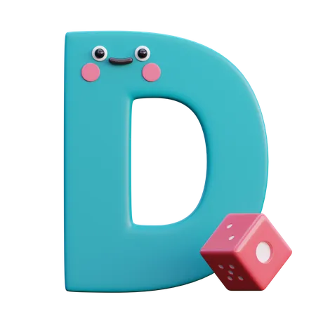 D  3D Icon