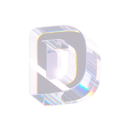 D  3D Icon