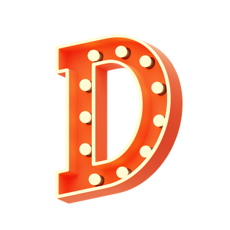 D  3D Icon