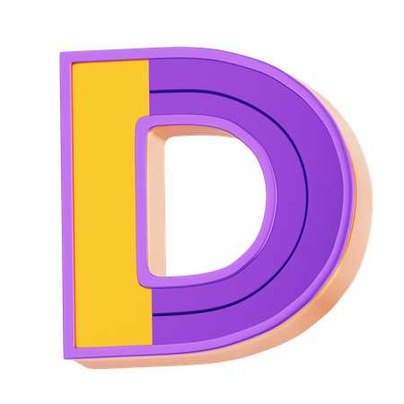 D  3D Icon