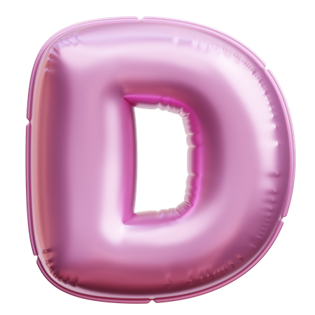 알파벳 d  3D Icon