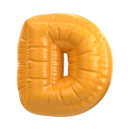 D alfabeto  3D Icon