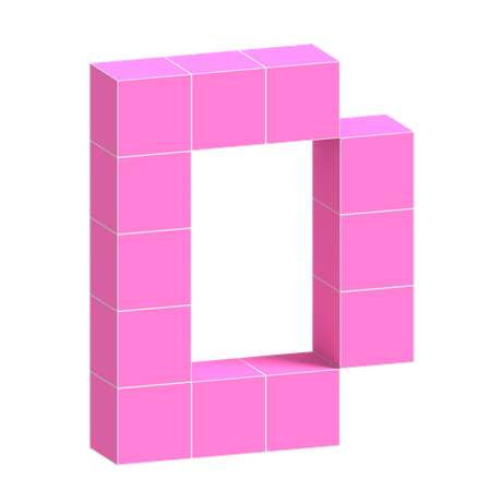 D Alphabet  3D Icon