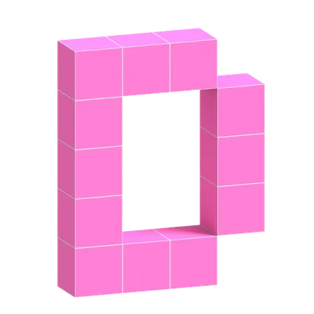 D Alphabet  3D Icon