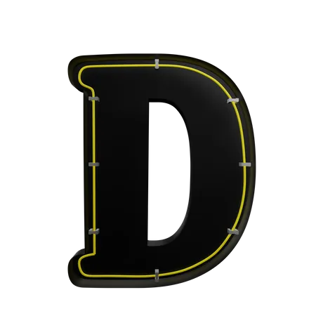 D Alphabet  3D Icon