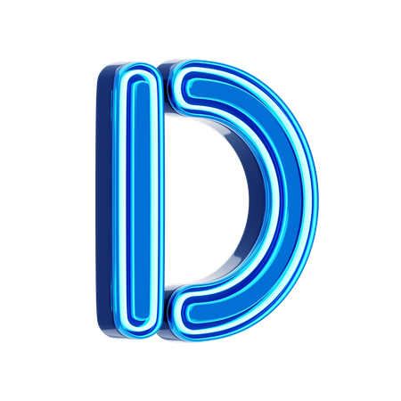 Buchstabe d  3D Icon