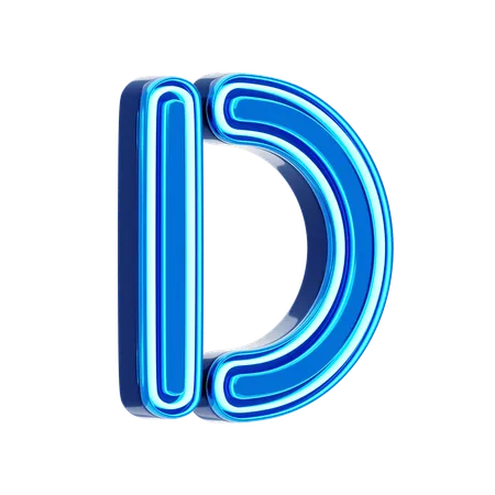 Buchstabe d  3D Icon