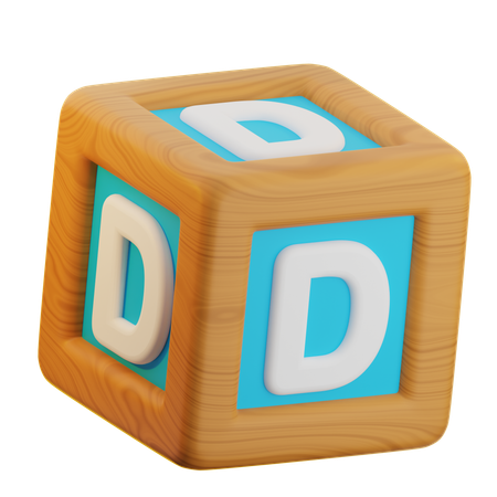 D Cube Block  3D Icon