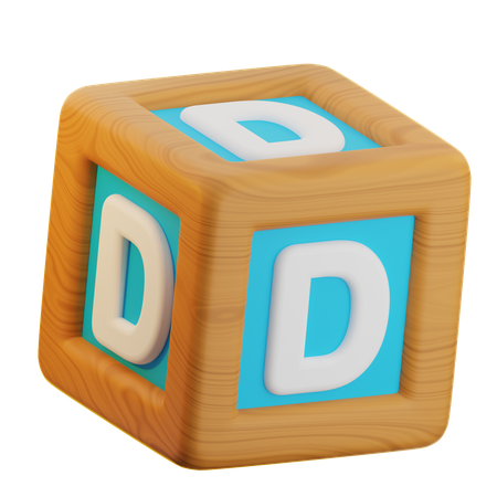 D Cube Block  3D Icon