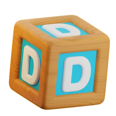 D Cube Block  3D Icon