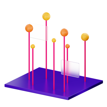 Diagrama de dispersión  3D Icon
