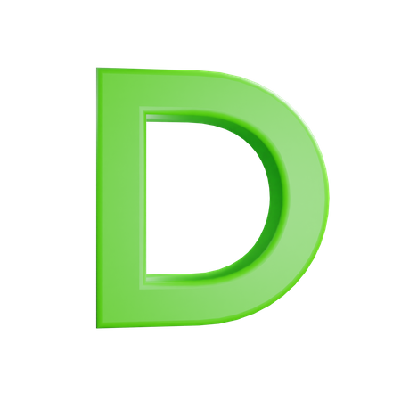 Letra d  3D Icon