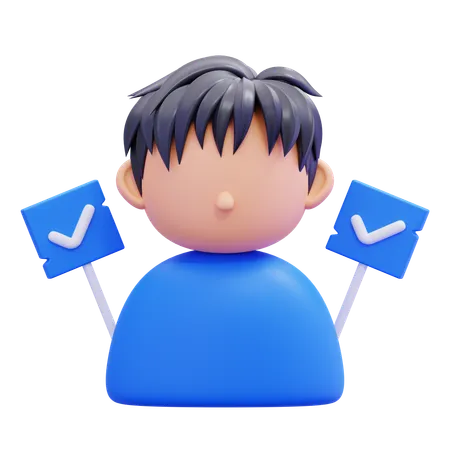 Accepter  3D Icon