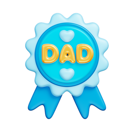 Dad Badge  3D Icon