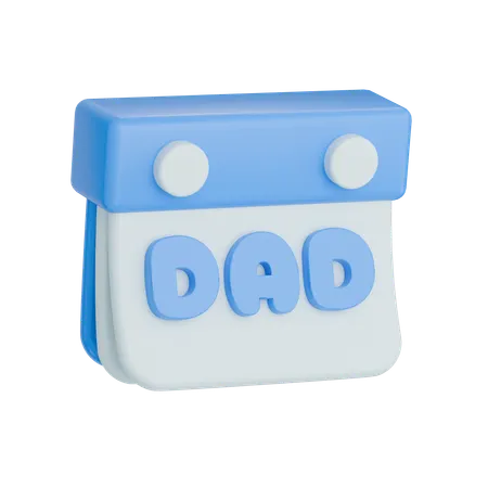 お父さんカレンダー 3D Icon
