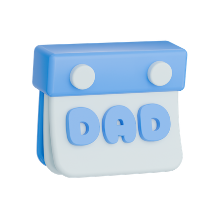 Dad Calendar  3D Icon