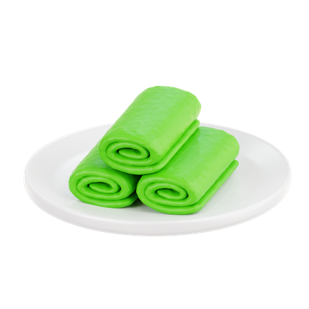 Dadar Gulung  3D Icon