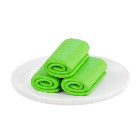 Dadar Gulung  3D Icon