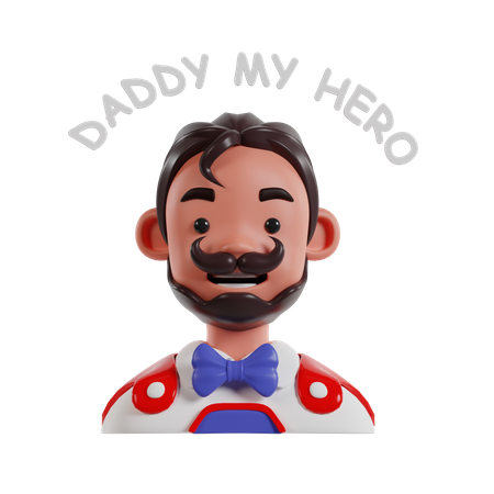 Daddy My Hero  3D Icon