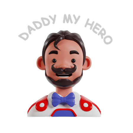 Daddy My Hero  3D Icon