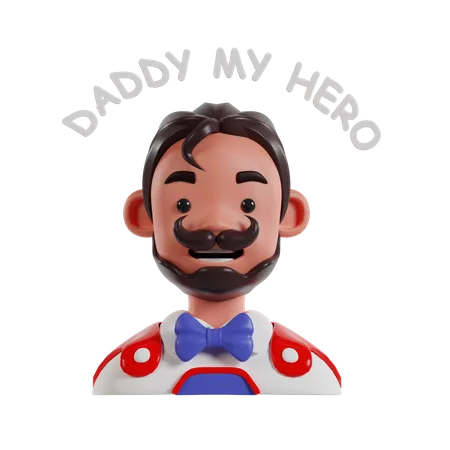 Daddy My Hero  3D Icon